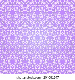 Seamless abstract violet pattern with white lines. Vector illustration