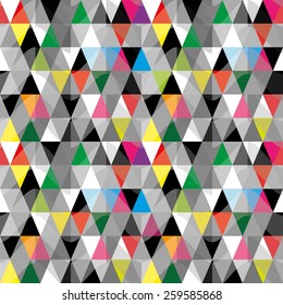 Seamless abstract vivid geometric pattern