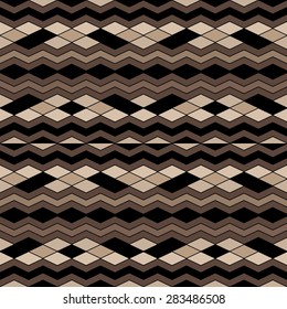 Seamless abstract vivid geometric pattern