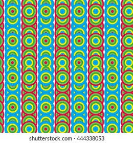 Seamless abstract vivid geometric pattern