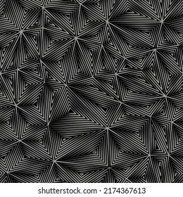 fondo de pantalla abstracto impecable con triángulos dispuestos al azar. cobertura vectorial interminable