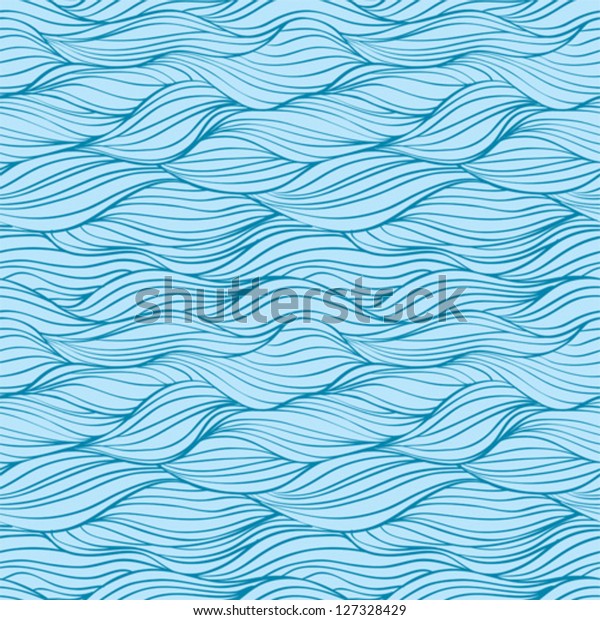 Seamless Abstract Water Pattern Stock Vector (Royalty Free) 127328429