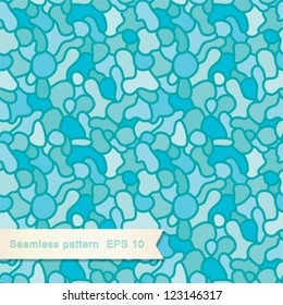 Seamless abstract water pattern in blue nature tones