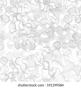 Seamless abstract watercolor pattern in gray color. Vector illustration