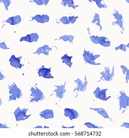 Seamless abstract watercolor vector pattern.