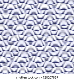 Seamless abstract wave background. Vector sea pattern.