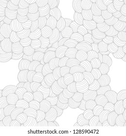 Seamless abstract wave hand-drawn pattern.