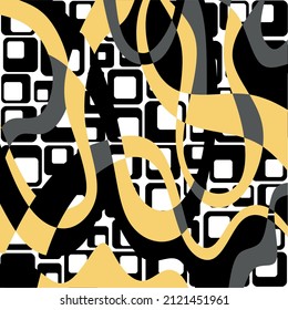 Seamless abstract wave line pattern. Vector Illustration.