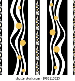 Seamless abstract wave lines with dotted pattern on a white background. EPS10 Illustration.
