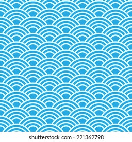 Seamless  Abstract Wave Pattern