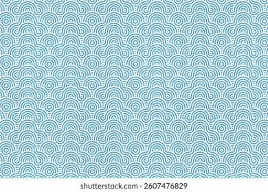 Seamless abstract wave pattern with concentric curved lines. A modern, stylish, and minimal geometric design, perfect for textiles, wallpapers, backgrounds, and digital art projects.