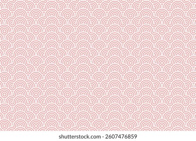 Seamless abstract wave pattern with concentric curved lines. A modern, stylish, and minimal geometric design, perfect for textiles, wallpapers, backgrounds, and digital art projects.