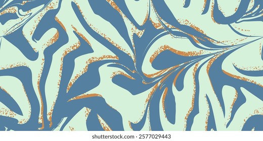 Seamless abstract wave pattern with unique paint marble texture. Soft color combination with modern and artistic texture. Perfect for graphic design, interior, and other creative projects