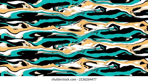 Seamless abstract wave pattern. Vector Illustration.