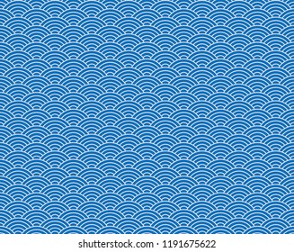 seamless abstract wave pattern-japanese pattern