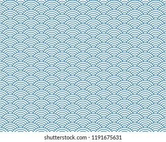 seamless abstract wave pattern-japanese pattern