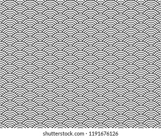 seamless abstract wave pattern-japanese pattern