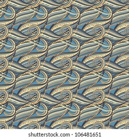 Seamless abstract wave pattern-model for design of gift packs, patterns fabric, wallpaper, web sites, etc.