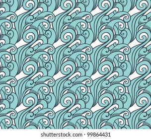Seamless abstract wave pattern-model for design of gift packs, patterns fabric, wallpaper, web sites, etc.