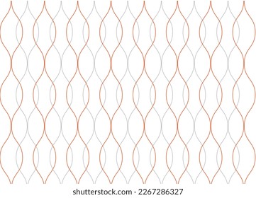 Seamless abstract wave vintage pattern vector background