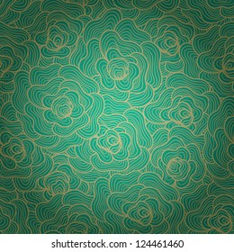 Seamless abstract  waves background.Copy that square to the side and you'll get seamlessly tiling pattern which gives the resulting image ability to be repeated or tiled without visible seams.