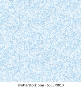 Seamless abstract waves and curves pattern