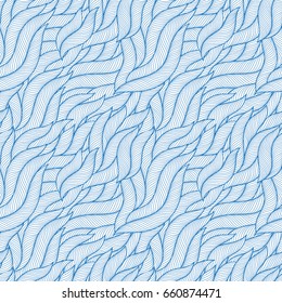  Seamless abstract waves and curves pattern