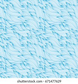  Seamless abstract waves and curves pattern