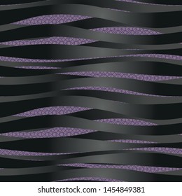 Seamless abstract waves on a lace grid