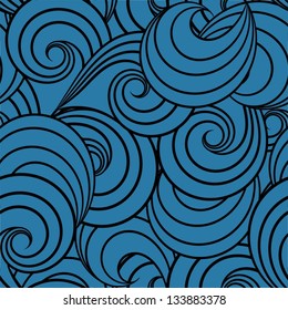 Seamless abstract waves pattern