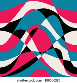 Seamless abstract waves pattern. pattern can be used for wallpaper, pattern fills, web page background,surface textures. Gorgeous seamless  background