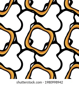 Seamless abstract wavy lines pattern on a white background. EPS10 Illustration.