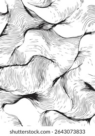 Seamless Abstract Wavy Lines Pattern for Contemporary and Fluid Design Concepts