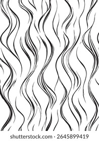 Seamless Abstract Wavy Lines Pattern for Contemporary and Fluid Design Concepts