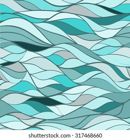 Seamless abstract wavy pattern. Stock vector.