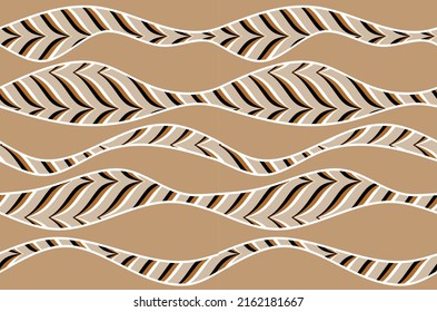 Seamless abstract wavy pattern. Vector Illustration.