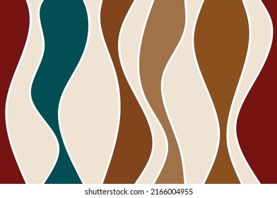 Seamless abstract wavy pattern. Vector Illustration.