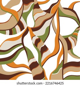 Seamless abstract wavy pattern. Vector Illustration.