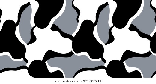 Seamless abstract wavy pattern. Vector Illustration.