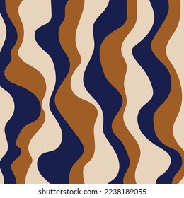 Seamless abstract wavy pattern. Vector Illustration.