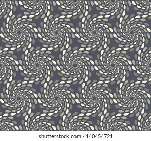 Seamless abstract whirlpool pattern. Vector illustration