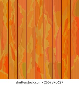 Seamless abstract wood pattern features a wood texture in shades of orange and yellow. This wood pattern features natural lines and is ideal for floors, furniture, store signs, menus, and brochures.