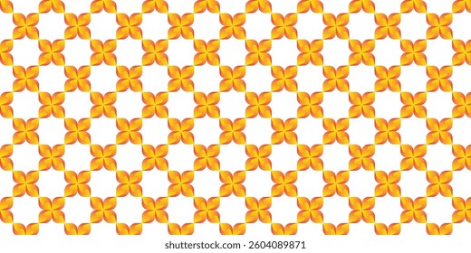 Seamless Abstract Yellow Floral Pattern on White Background. abstract background.