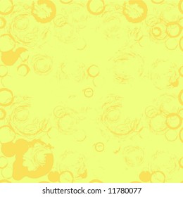 Seamless abstract yellow texture on white