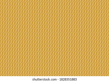 Seamless abstract yellow wavy line texture for background.EPS10 Illustration.