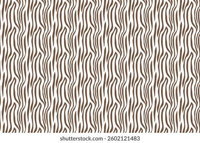 Seamless abstract zebra pattern with organic, wavy lines creating a dynamic and modern texture. Ideal for textiles, wallpapers, packaging, and decorative design projects.