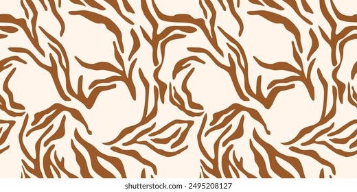 Seamless abstract zebra pattern. Vector Illustration.