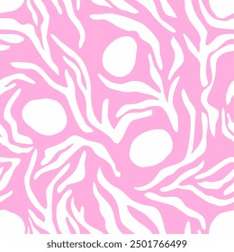 Seamless abstract zebra pattern. Vector Illustration.