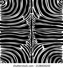 Seamless abstract zebra skin pattern background. Decorative design freehand creative paint. Texture chaotic element.