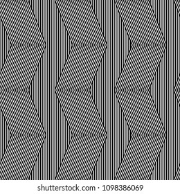 Seamless abstract zigzag lines vector patterns. Vector fashion backdrop in vintage style
